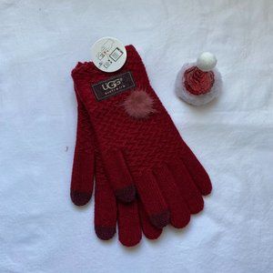 UGG Red Tech Gloves